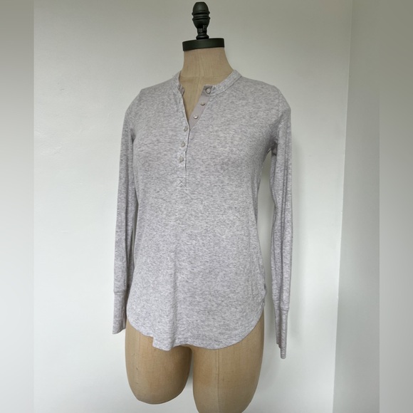 aerie Tops - AERIE REAL SOFT | long sleeve ribbed Henley shirt